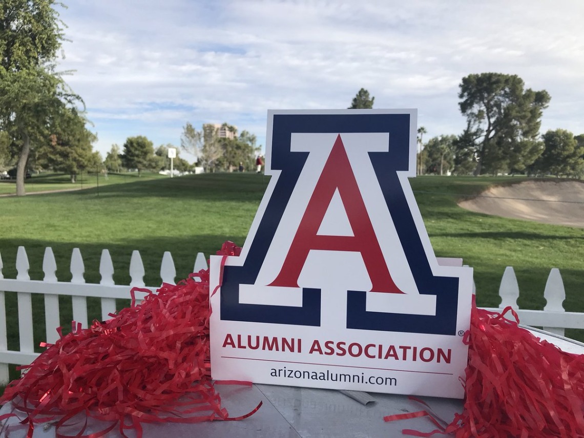 Alumni Association at a golf course