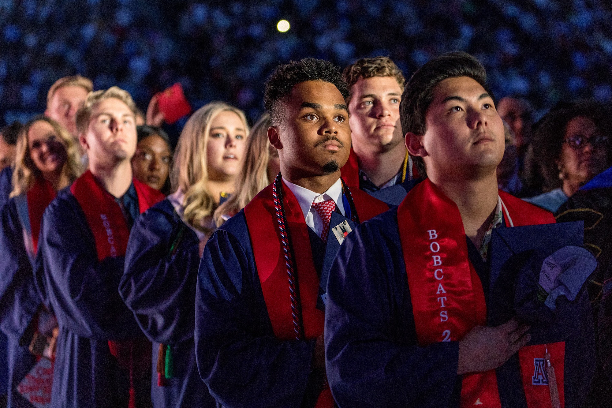 Group of students at Commencement ceremony