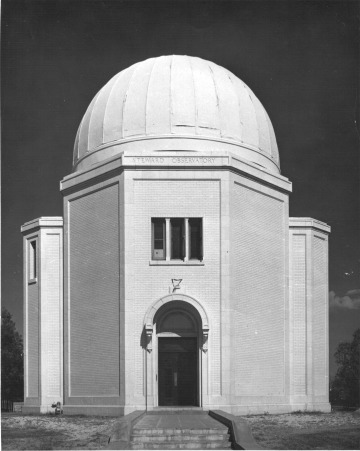 Black and white image of Steward Observatory